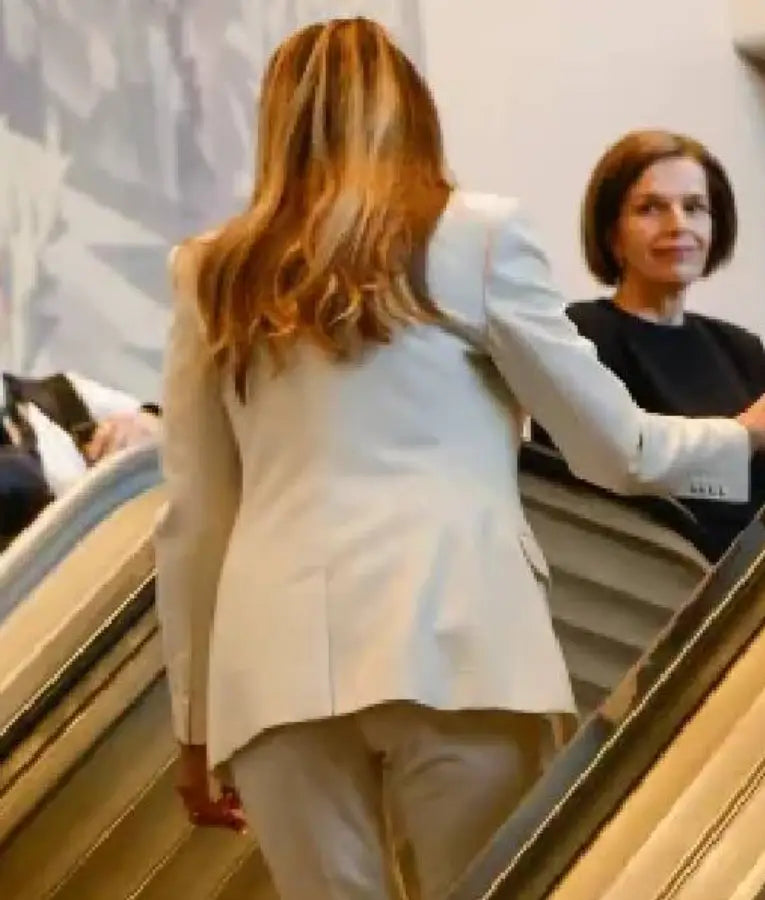 Melania Trump UN General Assembly White Blazer