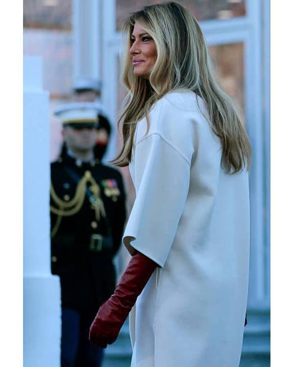 Melania Trump White House Christmas Tree Coat