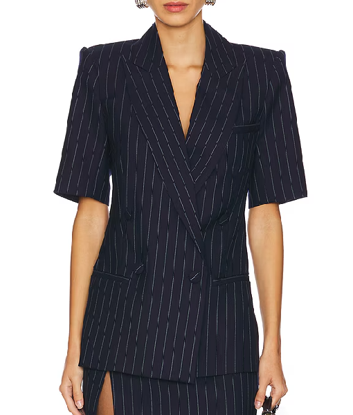 The Young and the Restless 2025 Melody Thomas Scott Pinstripe Blazer