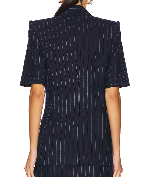 The Young and the Restless 2025 Melody Thomas Scott Pinstripe Blazer