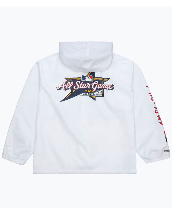 2025 MLB All-Star Game Coaches Hooded Windbreaker White Jacket