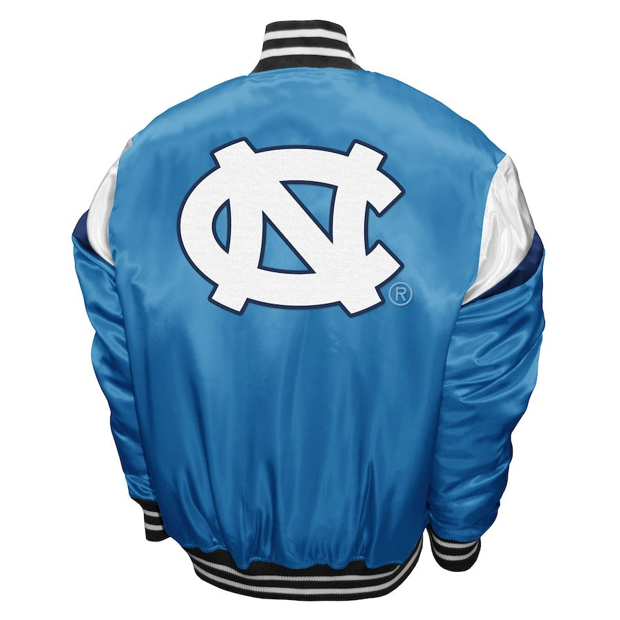 Men's Franchise Club Carolina Blue North Carolina Tar Heels Power Satin Jacket