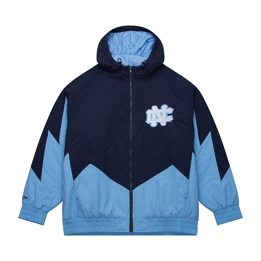 Men's Mitchell & Ness Navy Carolina Blue North Carolina Tar Heels Retro Hoodie Jacket