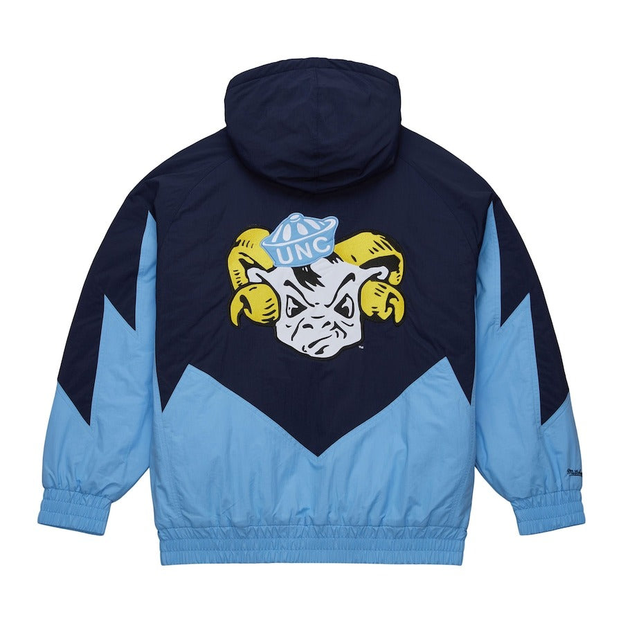 Men's Mitchell & Ness Navy Carolina Blue North Carolina Tar Heels Retro Hoodie Jacket