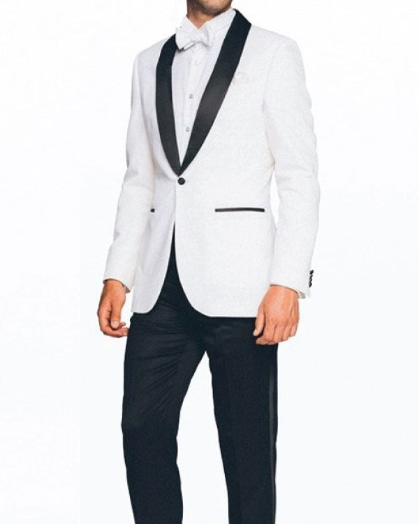 Mens Black And White Tuxedo