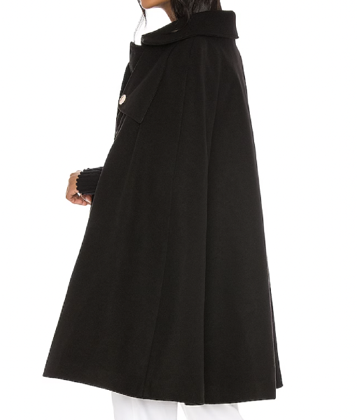 Small Achievable Goals S01 Meredith MacNeill Black Cape Coat