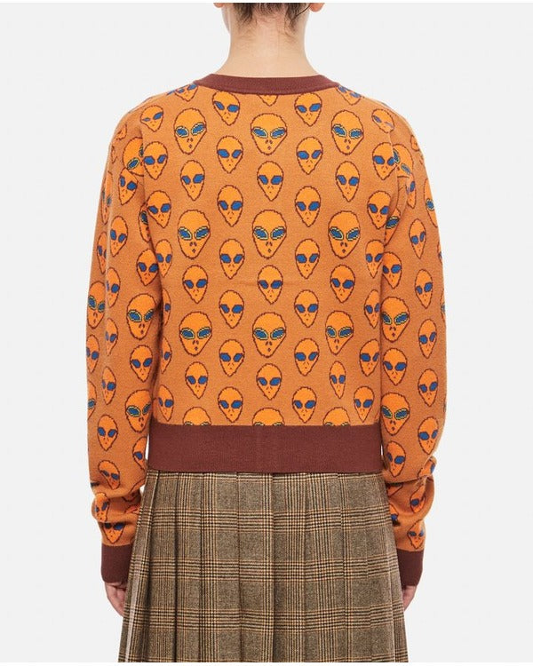 Emily In Paris S04 Ashley Park Orange Alien Cardigan