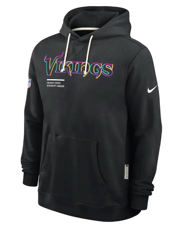 Minnesota Vikings 2025 Black Crucial Catch Hoodie