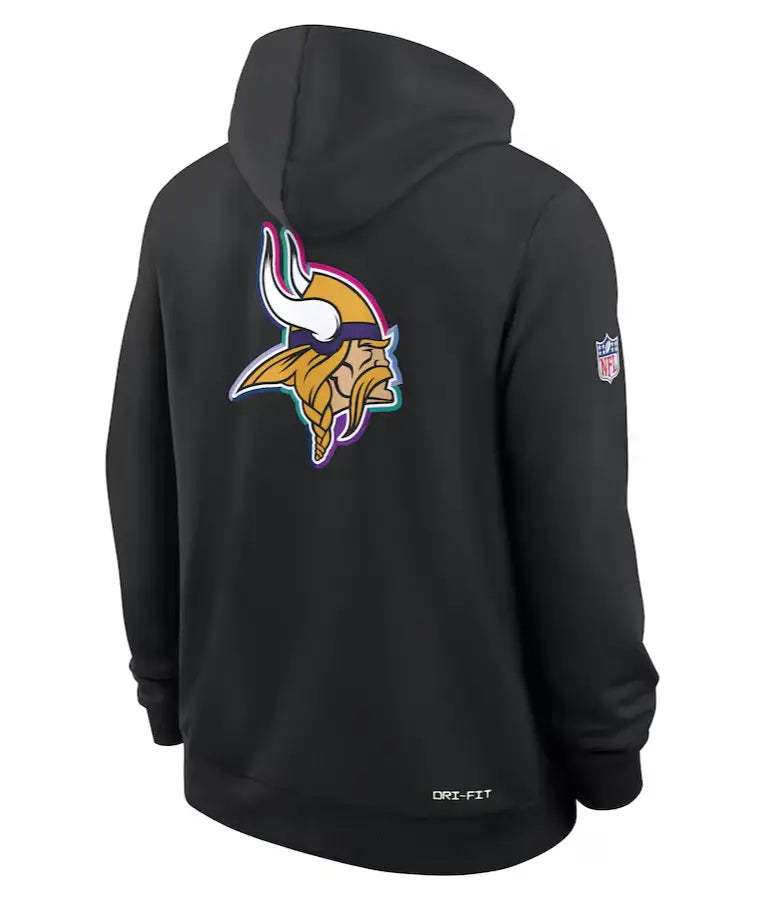 Minnesota Vikings 2025 Black Crucial Catch Hoodie