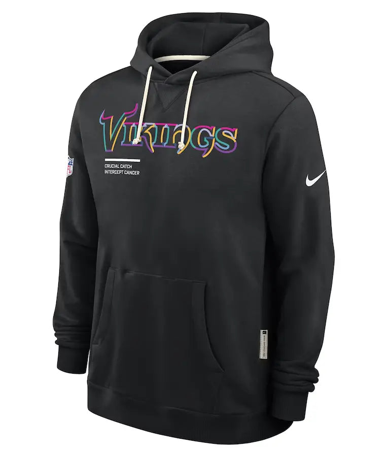Minnesota Vikings 2025 Black Crucial Catch Hoodie