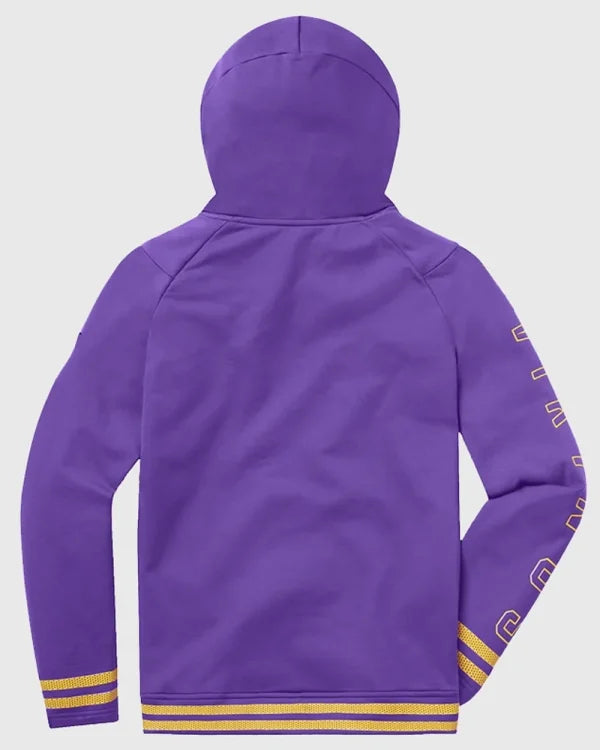 Minnesota Vikings 23 Crossover Half-Zip Hoodie