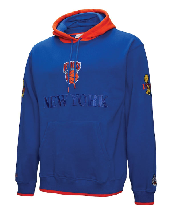 Mitchell & Ness Royal New York Knicks Hardwood Classics Team OG 3.0 Hoodie