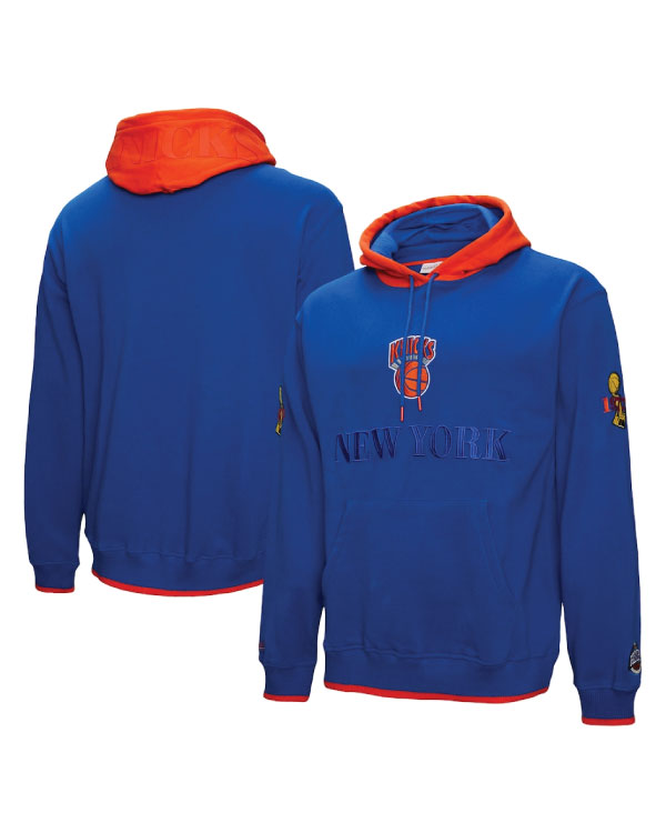 Mitchell & Ness Royal New York Knicks Hardwood Classics Team OG 3.0 Hoodie