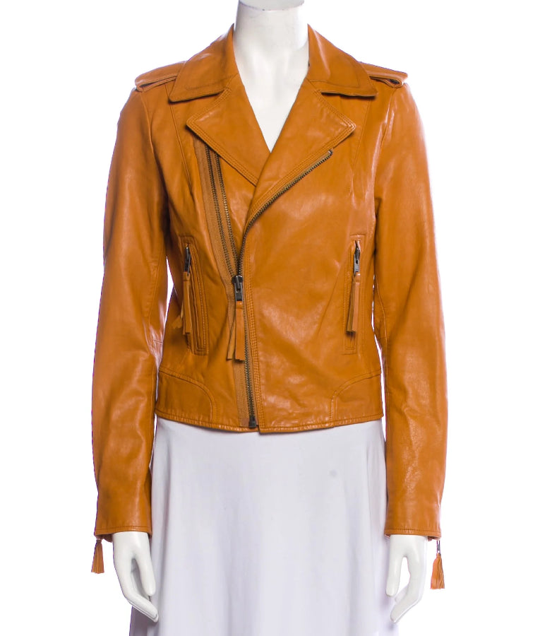 Murder In A Small Town S02 leather Biker Jacket