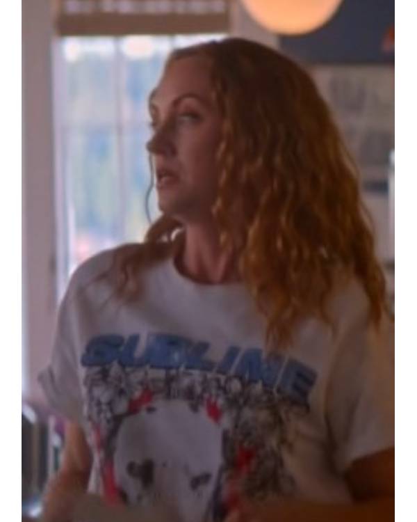 Murder in a Small Town Fiona Vroom Dog Print Tee