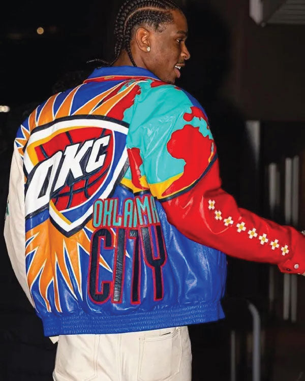 NBA All-Star Oklahoma City Thunder Shai Leather Jacket