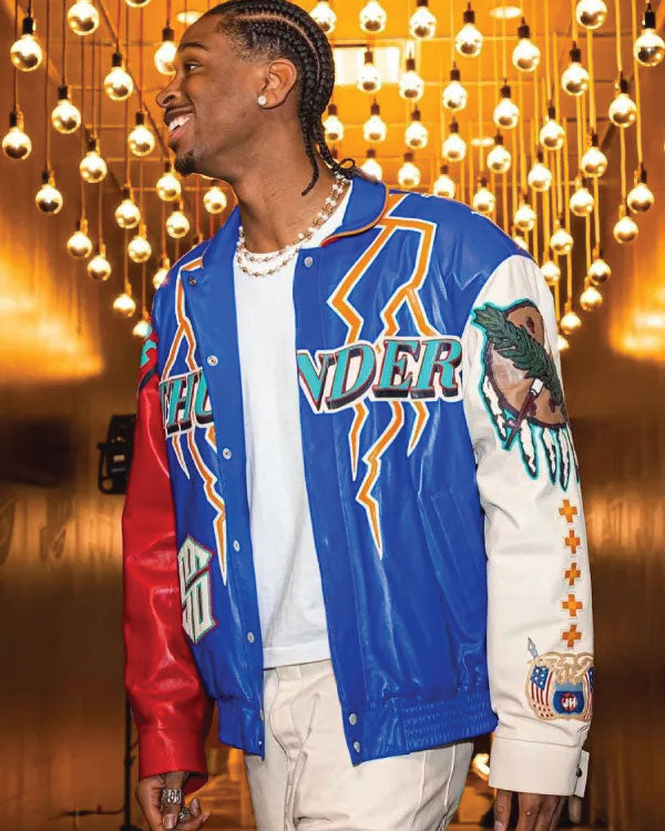 NBA All-Star Oklahoma City Thunder Shai Leather Jacket