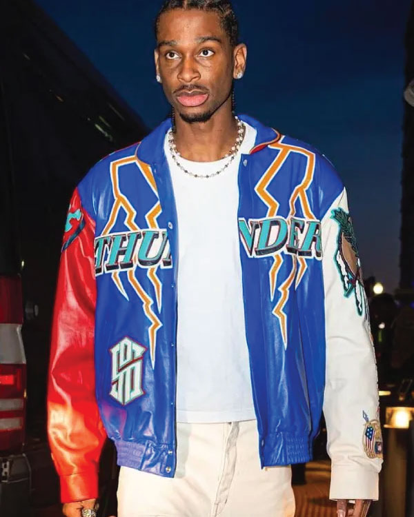 NBA All-Star Oklahoma City Thunder Shai Leather Jacket