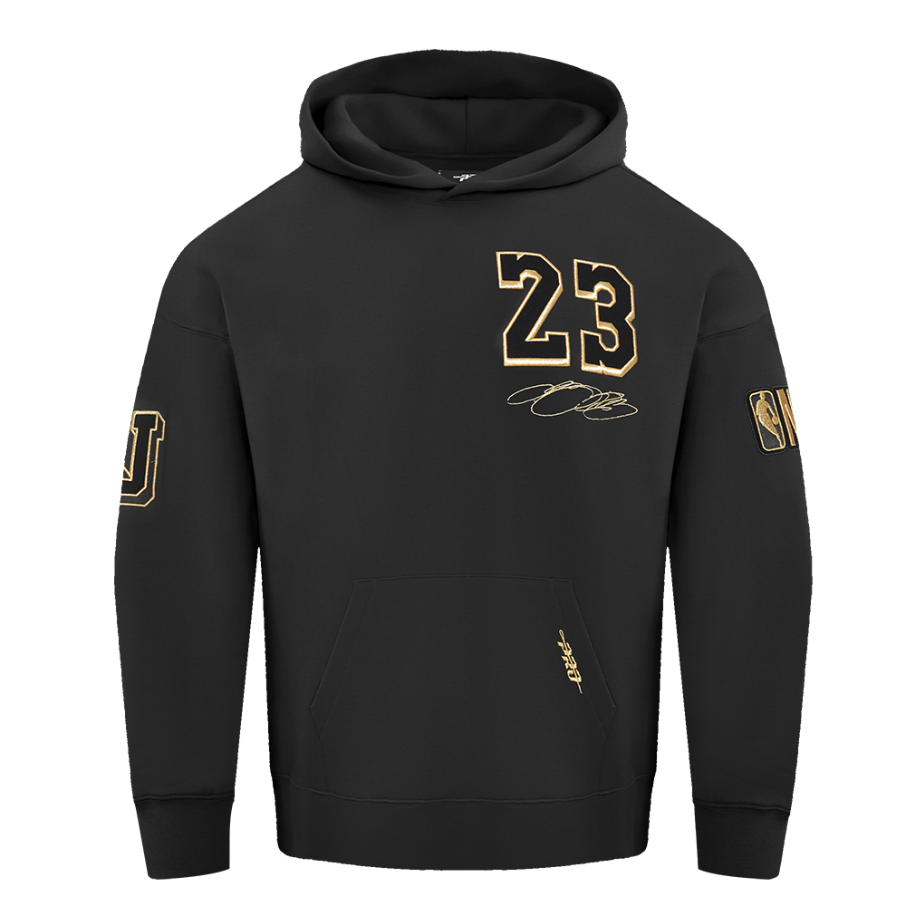 NBA Los Angeles Lakers Lebron James 23 Accolades Fleece Men's Pullover Hoodie