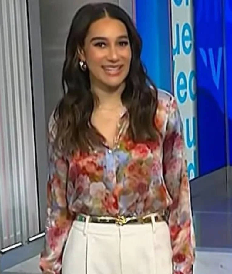 NBC News Daily Morgan Radford Printed Shirt