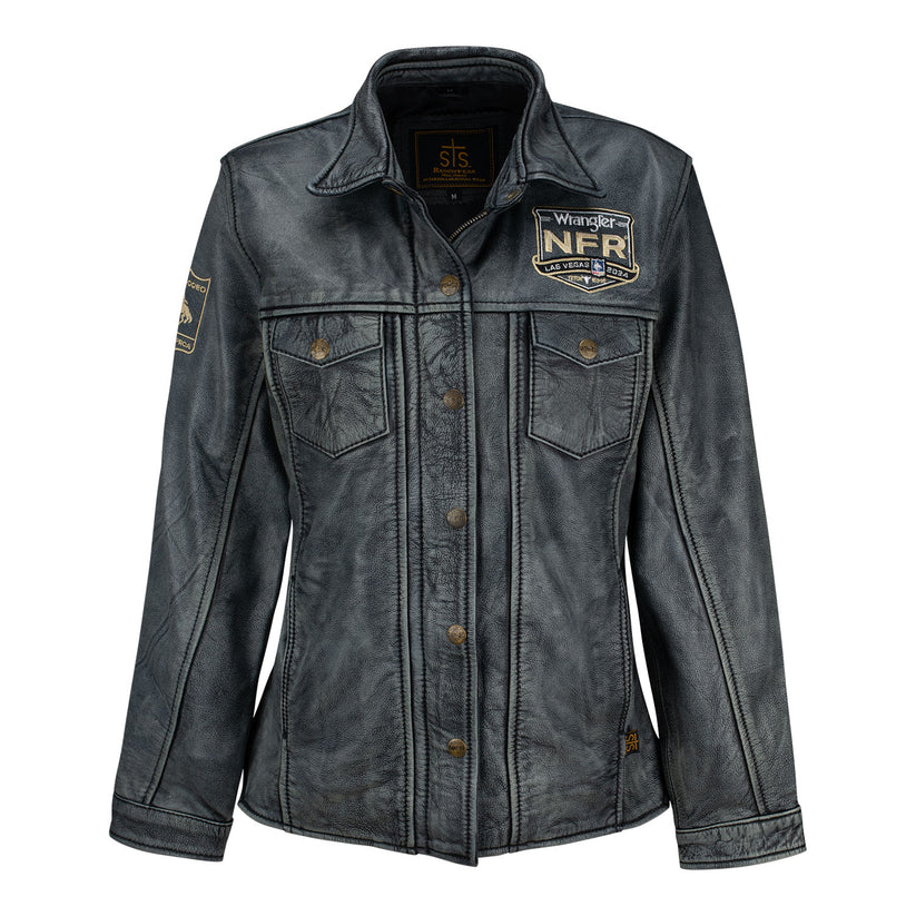 NFR 2024 Ladies Leather Ranch Hand Jacket