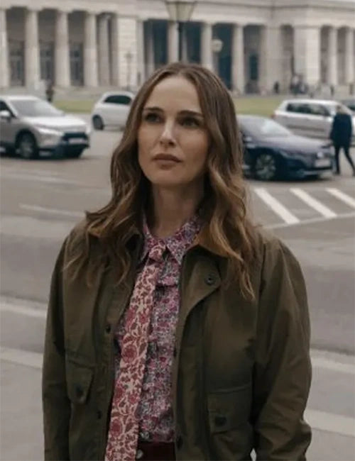 Natalie Portman Fountain of Youth Green Cotton Jacket
