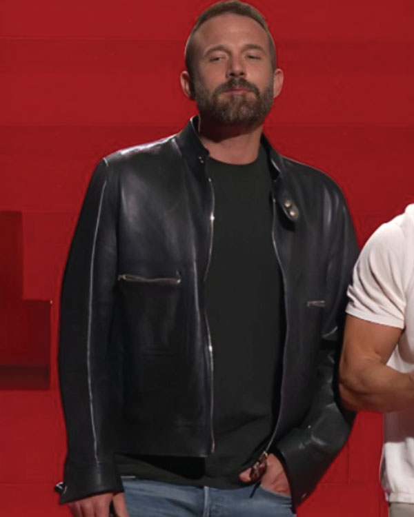 Netflix Tudum Ben Affleck Leather Jacket