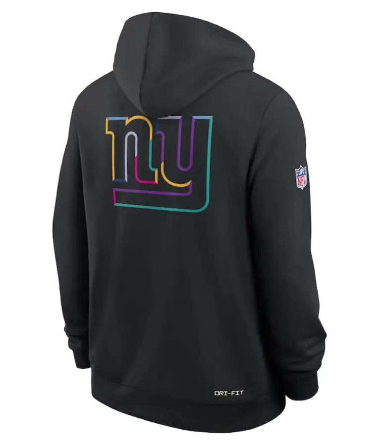 New York Giants Black 2025 Crucial Catch Hoodie