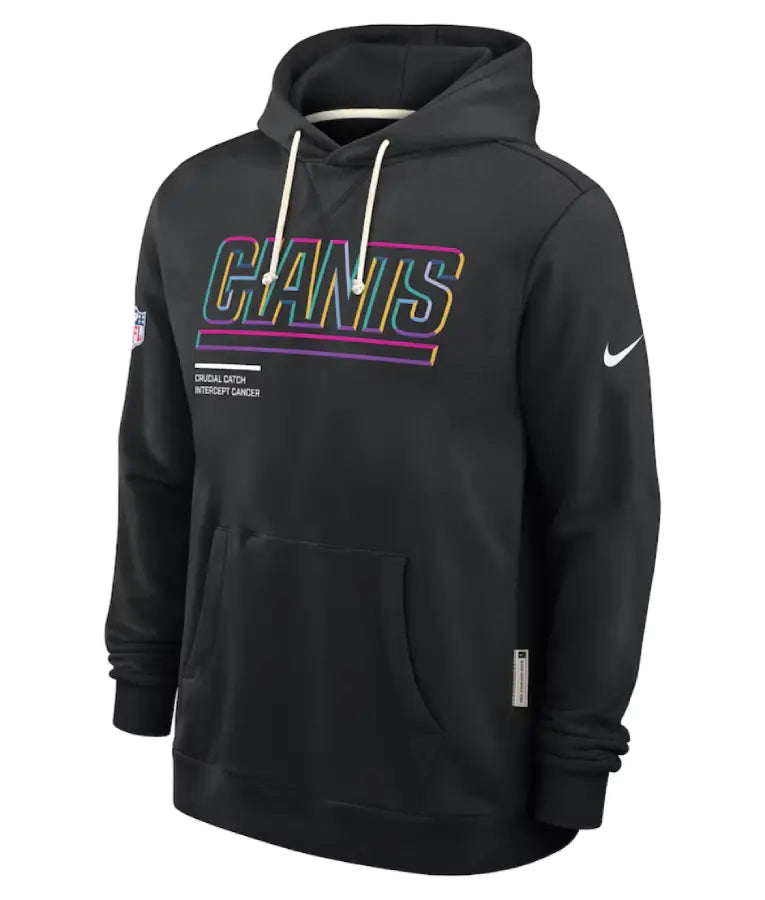 New York Giants Black 2025 Crucial Catch Hoodie