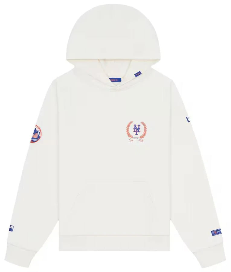 New York Mets Nowhere x New Era White Crest Pullover Hoodie
