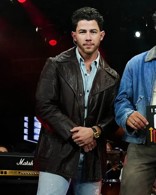 Nick Jonas Dodgers VS Toronto Coat