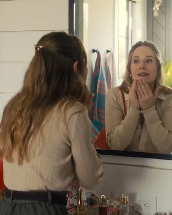 Nobody Wants This S02 Kristen Bell Ribbed Polo Top