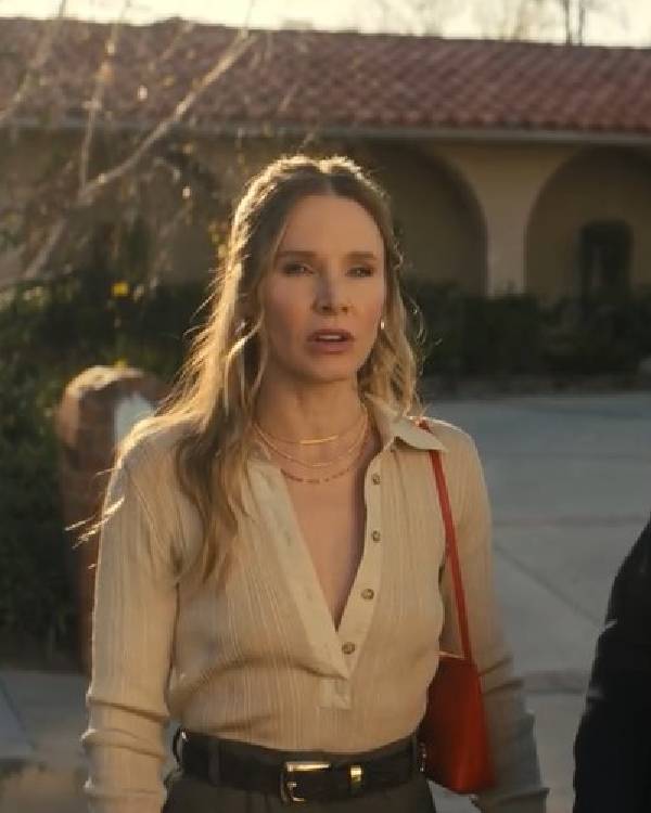 Nobody Wants This S02 Kristen Bell Ribbed Polo Top