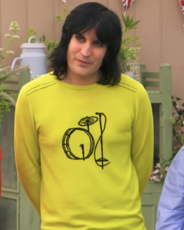 Noel Fielding Yellow Drum Kit Jumper