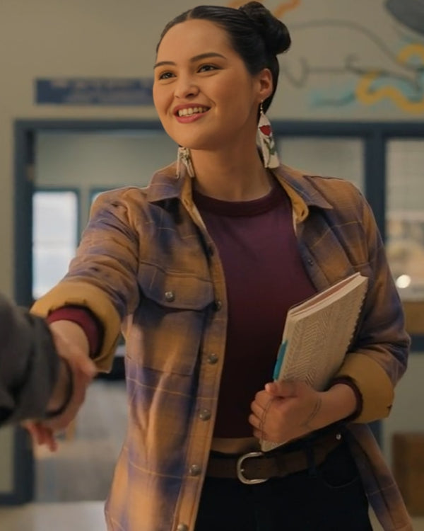 North of North Anna Lambe Purple Plaid Shirt