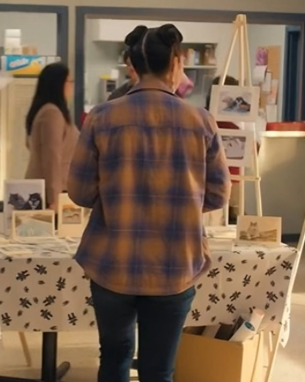 North of North Anna Lambe Purple Plaid Shirt