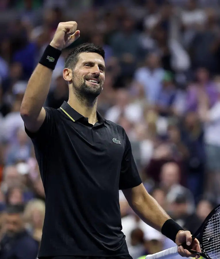 Novak Djokovic 2025 US Open Black Polo Shirt