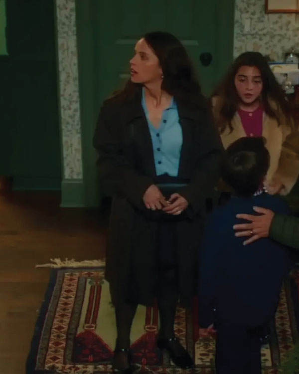 Oh. What. Fun. Felicity Jones Long Coat