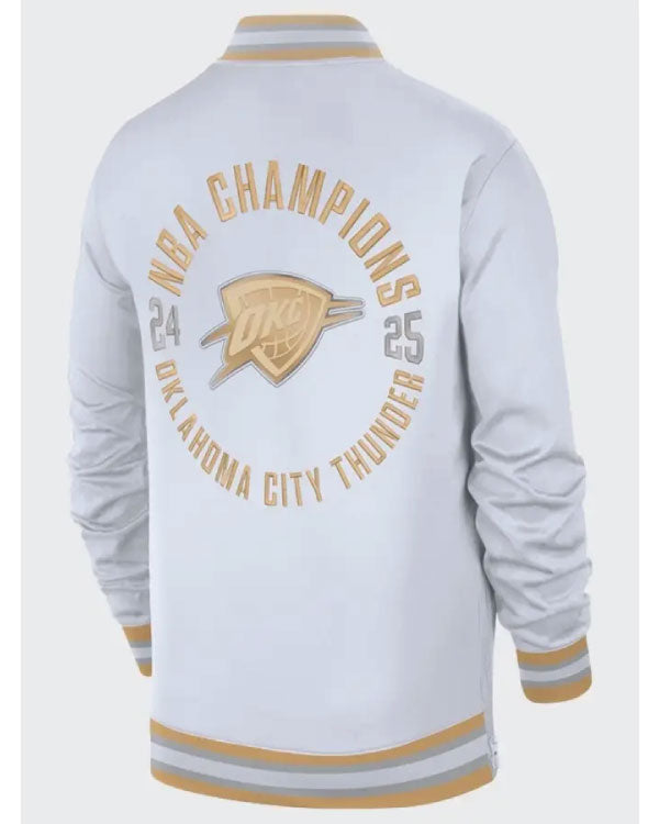Oklahoma City Thunder 2025 Finals Champions Banner Raising Ceremony Jacket