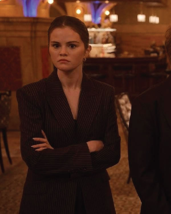 Only Murders in the Building Selena Gomez Pinstripes Blazer