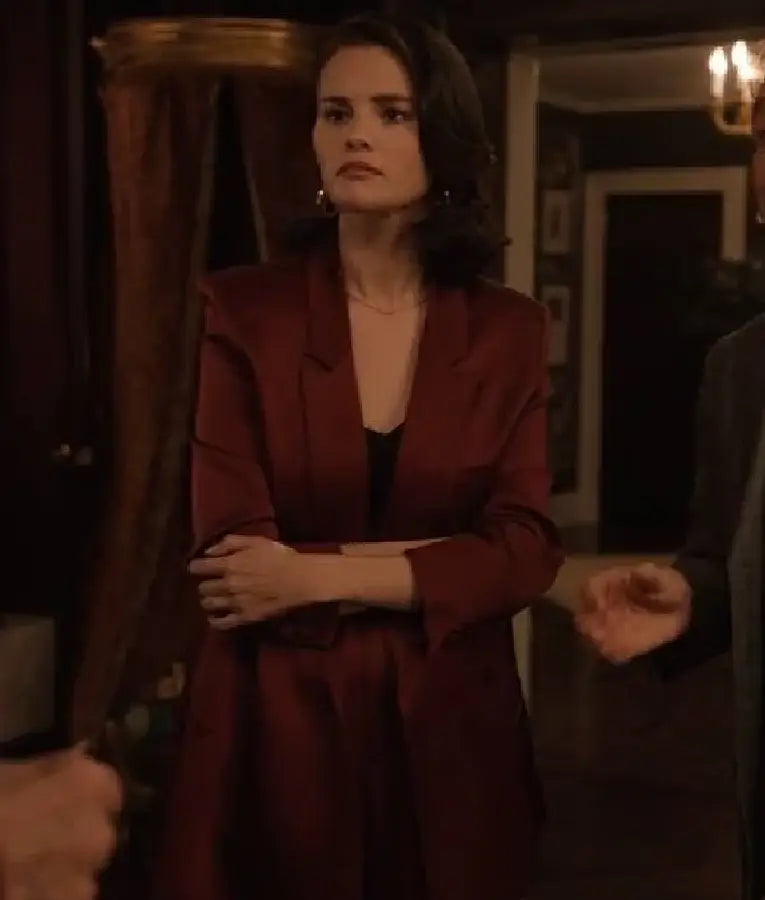 Only Murders in the Building Burgundy Blazer