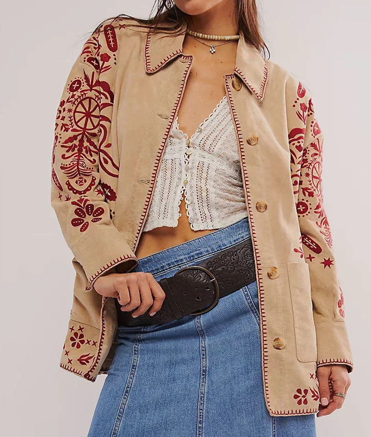 Only Murders in the Building S04 Loretta Durkin Embroidered Jacket