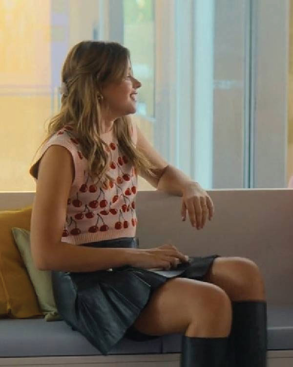 Our Fault 2025 Nicole Wallace Cherry Printed Sweater