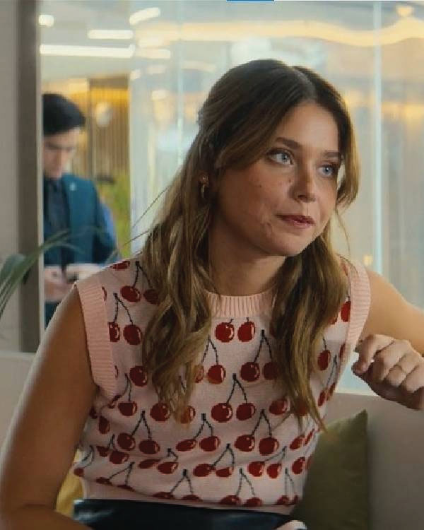 Our Fault 2025 Nicole Wallace Cherry Printed Sweater