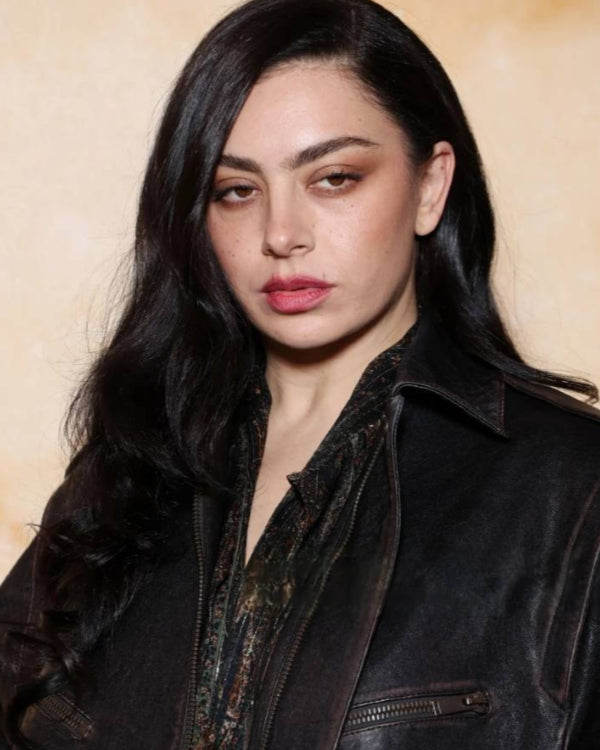 Paris Fashion Week 2025 Charli XCX Leather Jacket