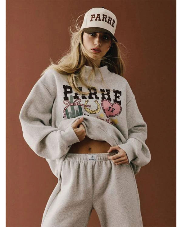 Parke Texas Graphics Mockneck Sweatshirt