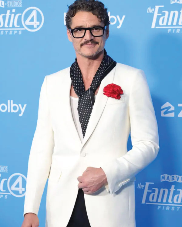 Pedro Pascal The Fantastic Four: First Steps White Blazer