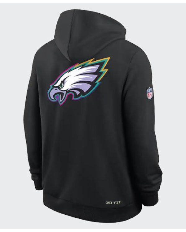 Philadelphia Eagles 2025 Black Crucial Catch Hoodie