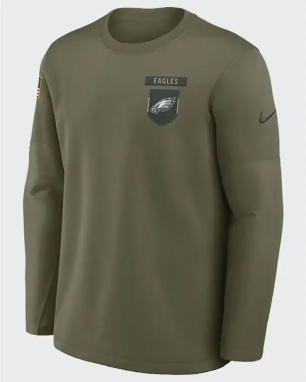 Philadelphia Eagles 2025 Salute to Service Long Sleeve Shirt