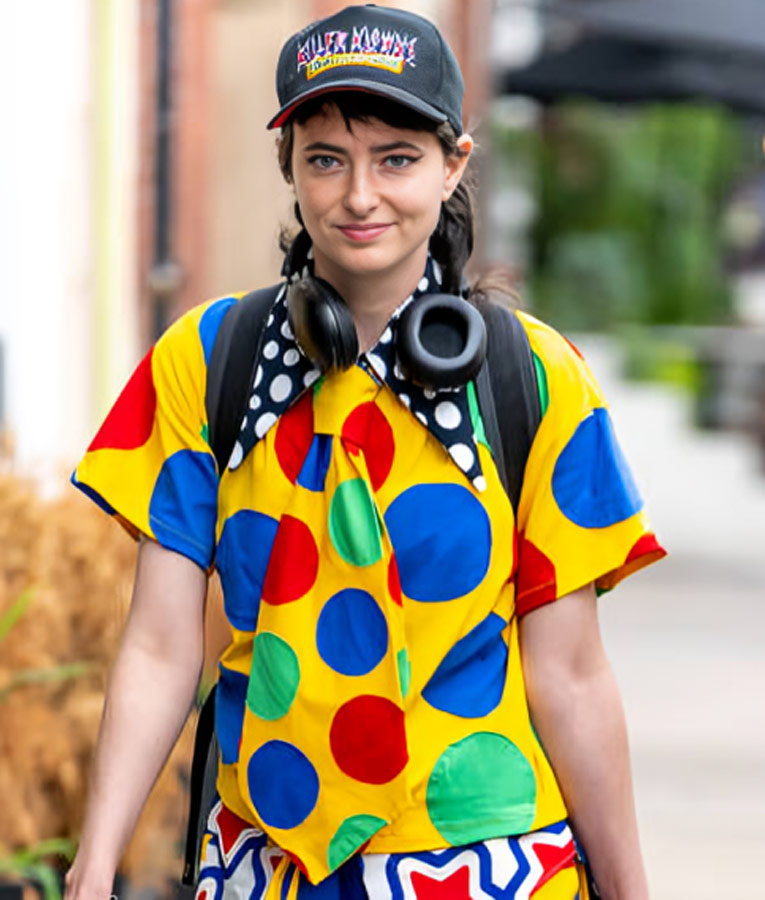 Philadelphia Comedy Show Sarah Sherman Colorful Shirt